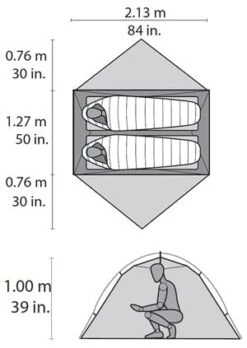 MSR Hubba Hubba NX / 2 Persoons Tent Groen -Outdoor Camping Winkel 10085 hubba hubba nx