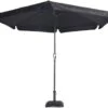 Lesli Living Parasol Gemini Zwart ø3mtr -Outdoor Camping Winkel 32273 lesli living parasol gemini zwart o3mtr