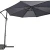 Lesli Living Zweefparasol Gemini Grijs 3mtr -Outdoor Camping Winkel 32283 lesli living zweefparasol gemini grijs 3mtr
