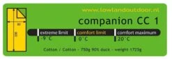 Lowland Companion CC 1 Deken Slaapzak Dons Blauw -Outdoor Camping Winkel 48113 lowland companion cc 1