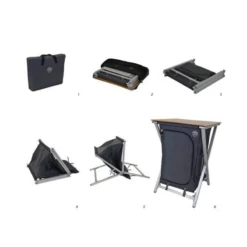Defa Easy Folding Bamboe 60 X 49 X 82 Campingkast -Outdoor Camping Winkel 69335 defa easy folding60 x 49 x 82 campingkast
