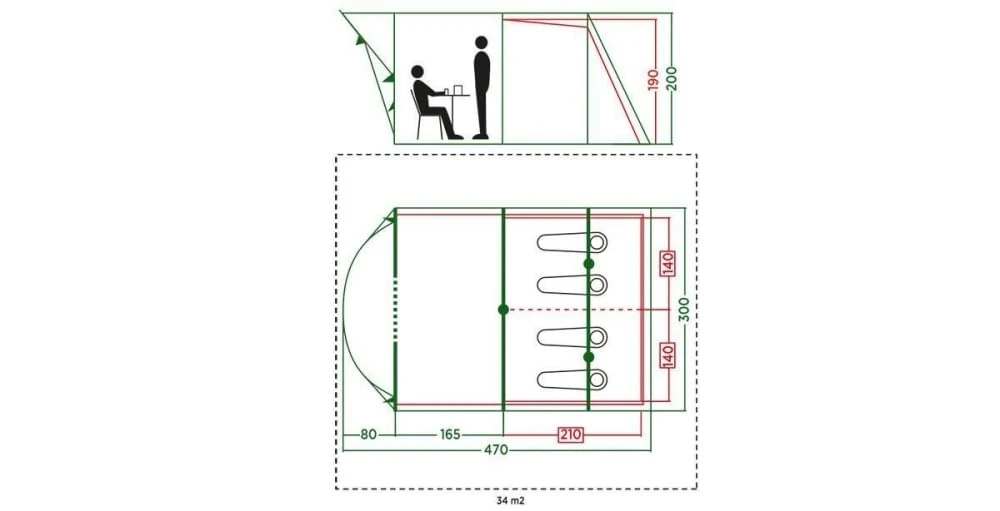 Coleman Aspen 4 - 4 Persoons Tent 6 Coleman Aspen 4 - 4 Persoons Tent - Afbeelding 4