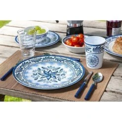 Bo-Camp Melamine Servies Old Dutch 16-delig -Outdoor Camping Winkel 76887 bo camp bc servies old dutch 16dlg melamine
