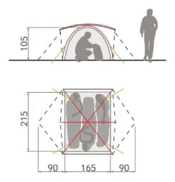 Vaude Campo 3P 3 Persoons Tent 9 Vaude Campo 3P 3 Persoons Tent -Outdoor Camping Winkel 78547 vaude campo 3p 3 persoons tent