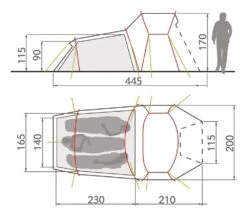 Vaude Chapel L XT 3P / 3 Persoons Tent Groen -Outdoor Camping Winkel 78563 vaude chapel l xt 3p 3 persoons tent