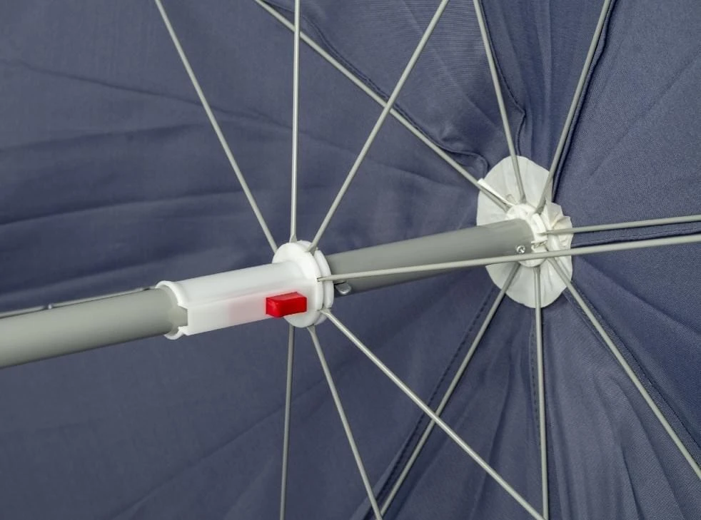 Bo-Camp Parasol Ø 165 Blauw 4 Bo-Camp Parasol Ø 165 Blauw - Afbeelding 2