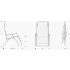 Lafuma RSXA Clip Batyline Relaxstoel Grijs 11 Lafuma RSXA Clip Batyline Relaxstoel Grijs -Outdoor Camping Winkel 81183 lafuma rsxa clip batyline relaxstoel