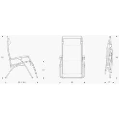 Lafuma RSX Clip Polykatoen Relaxstoel Grijs -Outdoor Camping Winkel 81190 lafuma rsx clip polykatoen relaxstoel
