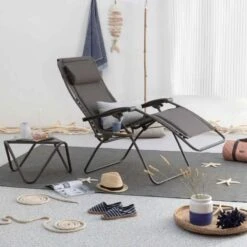 Lafuma RSX Clip Polykatoen Relaxstoel Grijs -Outdoor Camping Winkel 81191 lafuma rsx clip polykatoen relaxstoel