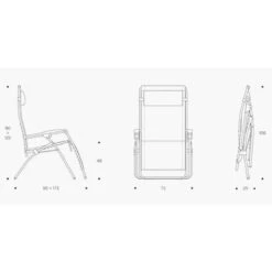 Lafuma RSX Clip Air Comfort XL Relaxstoel Bruin -Outdoor Camping Winkel 81296 lafuma rsx clip air comfort xl relaxstoel