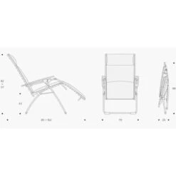 Lafuma Evolution Air Comfort Relaxstoel Donkergrijs -Outdoor Camping Winkel 81306 lafuma evolution air comfort relaxstoel