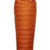 RAB Ascent 300 Long Mummy Slaapzak Dons Oranje -Outdoor Camping Winkel 83854 rab ascent 300 long mummy slaapzak dons