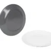 Bo-Camp Dinerbord Two-tone Set Grijs -Outdoor Camping Winkel 84424 bo camp dinerbord two toneset
