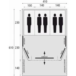 Bardani AirWave 410 DeLuxe TC AIR - 5 Persoons Opblaastent -Outdoor Camping Winkel 86623 bardani airwave 410 deluxe tc air 5 persoons opblaastent