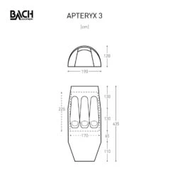 Bach Apteryx 3 / 3 Persoons Tent Donkergroen -Outdoor Camping Winkel 96092 bach apteryx 3 3 persoons tent