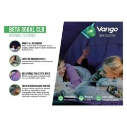 Vango Beta 350XL CLR / 3 Persoons Tent Blauw -Outdoor Camping Winkel 96964 vango beta 350xl clr 3 persoons tent