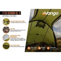 Vango F10 Xenon UL 2 / 2 Persoons Tent Groen 15 Vango F10 Xenon UL 2 / 2 Persoons Tent Groen -Outdoor Camping Winkel 96975 vango f10 xenon ul 2 2 persoons tent