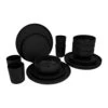Bo-Camp Patom 16-delige Serviesset Zwart -Outdoor Camping Winkel 98061 bo camp patom 16 delige serviesset