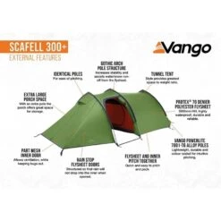 Vango Scafell 300 Plus / 3 Persoons Tunneltent -Outdoor Camping Winkel 98624 vango scafell 300 plus