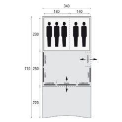 Bardani Spitfire 340 XL RSTC Deluxe / 5 Persoons Tent Beige -Outdoor Camping Winkel 98672 bardani spitfire 340 xl rstc deluxe 5 persoons tent
