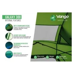 Vango Galaxy 300 / 3 Persoons Tent Groen -Outdoor Camping Winkel 98719 vango galaxy 300 3 persoons tent