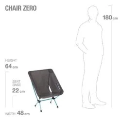 Helinox Chair Zero Lichtgewicht Stoel Zwart -Outdoor Camping Winkel 98841 helinox chair zero lichtgewicht stoel